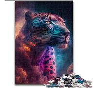 Puzzles 1000 Pieces for Adults Leopard Nebula Wooden Jigsaw size 50x75cm Perfect for Christmas, Halloween, Easter, New Year