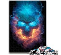 Puzzles 1000 Pieces for Adults Lightning Skeleton Adult Puzzles,learning Educational for Is Ideal As A Gift for The Whole Family (75x50cm)