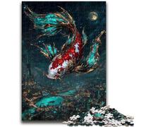 Puzzles 1000 Pieces for Adults Magic Koi 1000 Pieces for Teenagers,Quiz Game Wall Decoration Unique Birthday And Xmas Gifts (26x38cm)