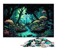 Puzzles 1000 Pieces for Adults Magic Mushrooms Impossible Jigsaw Puzzles for Adults DIY Home Decor Gift, Brain Teaser Game 50x75CM/19.68x29.52inch
