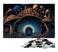 Puzzles 1000 Pieces for Adults Magic Mushrooms Impossible Jigsaw Puzzles for Adults DIY Home Decor Gift, Brain Teaser Game 26X38CM/10.23x14.96inch