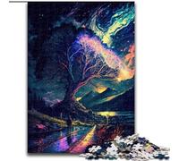 Puzzles 1000 Pieces for Adults Magical Landscape Made of Wood, Making It A Great Gift for Family Fun 50x75cm for Home Decor, Brain Training
