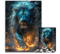 Puzzles 1000 Pieces for Adults Magical White Lion Jigsaw Puzzles Challenging Brain Teaser Family Activity Home Decor 1000 PCS(75x50cm)