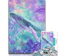 Puzzles 1000 Pieces for Adults Majestic Spiritual Whale,Help The Brain Exercise Addictive Toys to Cultivate Patience Artists Collection,Fine Art (38x26cm)