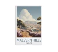 Puzzles 1000 Pieces for Adults，Malvern Hills Englands Family Fun Jigsaws Puzzles 1000 Pieces for Adults Gifts 52x38cm