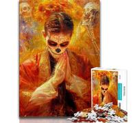Puzzles 1000 Pieces for Adults Mexican Style Skull,Help The Brain Exercise Addictive Toys to Cultivate Patience Artists Collection,Fine Art (38x26cm)