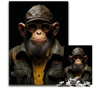 Puzzles 1000 Pieces for Adults Monkey with StylePaper Puzzles for Teenagers Family Fun DIY Brain Teaser Game Gift 1000 PCS(38x26cm)