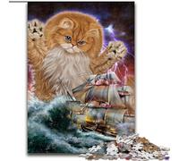 Puzzles 1000 Pieces for Adults Monster Titan Cat Kraken Jigsaw Puzzles Family Interactive Game, Brain Teaser Gift, Educational Toy Size 50X75CM