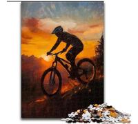 Puzzles 1000 Pieces for Adults Mountain Biking, Suitable for Ages 14 And Up Home Educational Games DIY Toys Artwork Gift (size 26x38cm)