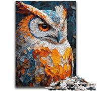 Puzzles 1000 Pieces for Adults Mysterious Owl Family Game Stress Reliever Difficult Challenge Suitable for Couples 26x38cm