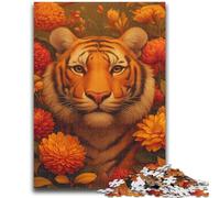 Puzzles 1000 Pieces for Adults Mysterious Tiger Suitable for Ages 14 And Up Intellectual Toy Game Educational Game for Birthday And Christmas 26x38cm
