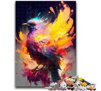 Puzzles 1000 Pieces for Adults Mystical Phoenix Abstract Help The Brain Exercise Addictive Toys to Cultivate Patience Artists Collection, Fine Art 26x38cm