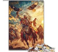Puzzles 1000 Pieces for Adults Native American Men, Help The Brain Exercise Addictive Toys to Cultivate Patience Perfect Decoration (Size 26x38cm)