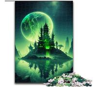 Puzzles 1000 Pieces for Adults Neon Fortress Jigsaws 1000 Pieces for Adults Challenging Brain Teaser for Teenagers, Family Fun, DIY Home Decor Gift (Size 50x75cm)