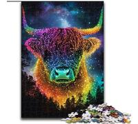 Puzzles 1000 Pieces for Adults Neon Yak, for Ages 14 And over Each Piece Is Unique - Fun And Challenging Game for The Whole Family Good Gift (size 50x75cm)