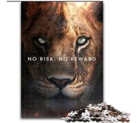 Puzzles 1000 Pieces for Adults No Risk No Reward Impossible Jigsaw Puzzles for Adults size 26x38cm Family Interactive Game, Craft Gift with Colorful Artwork