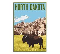 Puzzles 1000 Pieces for Adults，North Dakota Bison Family Fun Jigsaws Puzzles 1000 Pieces for Adults Gifts 70x50cm
