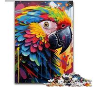 Puzzles 1000 Pieces for Adults Parrot Graffiti Jigsaw Puzzles for Adults, 1000 Piece Challenging Brain Teaser, Family Game Night (Size 26x38 cm)