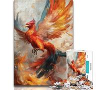 Puzzles 1000 Pieces for Adults Phoenix,Help The Brain Exercise Addictive Toys to Cultivate Patience Artists Collection,Fine Art (38x26cm)