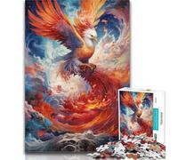 Puzzles 1000 Pieces for Adults Phoenix Is Flying Puzzles for Teenagers,Fun Games Every Piece Is Unique - Challenging Family Fun Game 26x38cm
