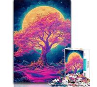 Puzzles 1000 Pieces for Adults Pink Cherry Blossom Tree Adult Jigsaw,Challenging Game Gifts for Is Ideal As A Gift for The Whole Family (size 38x26cm)