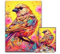 Puzzles 1000 Pieces for Adults Pink Sparrow Impossible Jigsaw Puzzles for Adults DIY Home Decor Gift, Brain Teaser Game 26X38CM/10.23x14.96inch