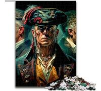 Puzzles 1000 Pieces for Adults Pirate Captain Jigsaw Puzzles for Adults 1000 Piece Challenging Brain Teaser for Teenagers, Perfect for Home Decor Or Gift Size 50X75CM