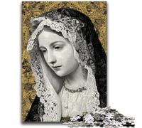Puzzles 1000 Pieces for Adults Portrait of Mary The Mother Relax Games Educational Game for Birthday, Chrismas for And Age 14 Years Up 50x75cm