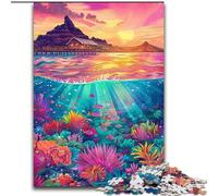 Puzzles 1000 Pieces for Adults Psychedelic Island Puzzle for Teenagers, Couples, And Friends for Birthdays, Christmas (size 26x38cm)