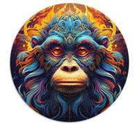 Puzzles 1000 Pieces for Adults Psychedelic Monkey Puzzles for Adults Family Interactive Game, Craft Gift with Colorful Artwork (67.5x67.5cm)