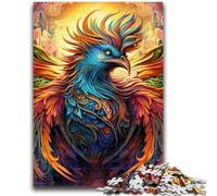 Puzzles 1000 Pieces for Adults Psychedelic Phoenix Bird Puzzles for Teenagers,Relax Games Is Ideal As A Gift for The Whole Family (26x38cm)
