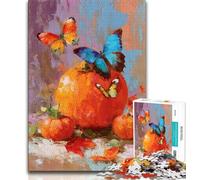 Puzzles 1000 Pieces for Adults Pumpkins And Butterflies Puzzles for Teenagers,Relax Games Is Ideal As A Gift for The Whole Family 26x38cm
