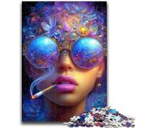 Puzzles 1000 Pieces for Adults Punk Girl 1000 Pieces for Teenagers,with Matching Poster And Trivia Sheet for Ages 14+ (38x26cm)