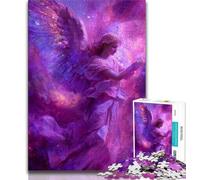 Puzzles 1000 Pieces for Adults Purple Angel Teenager Jigsaw,Educational Games Home Decoration Birthday Present, Gifts, Wall Art (size 38x26cm)