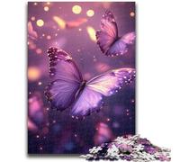 Puzzles 1000 Pieces for Adults Purple Butterfly Puzzles for Teenagers,Relax Games Is Ideal As A Gift for The Whole Family (75x50cm)