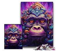 Puzzles 1000 Pieces for Adults Purple Monkey Impossible Jigsaw Puzzles for Adults 26x38 cm for Teenagers, Couples, And Friends for Birthdays, Christmas