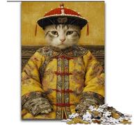 Puzzles 1000 Pieces for Adults Qing Dynasty Cat Puzzle for Teenagers, Couples, And Friends for Birthdays, Christmas (size 50x75cm)