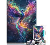 Puzzles 1000 Pieces for Adults Rainbow Phoenix Adult Puzzles,learning Educational for Is Ideal As A Gift for The Whole Family 75x50cm