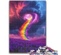 Puzzles 1000 Pieces for Adults Rainbow Tornado Puzzles for Teenagers,Relax Games Is Ideal As A Gift for The Whole Family (75x50cm)