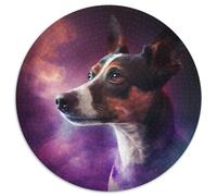 Puzzles 1000 Pieces for Adults Rat Terrier Puzzles for Adults Family Interactive Game, Craft Gift with Colorful Artwork 67.5x67.5cm