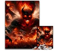 Puzzles 1000 Pieces for Adults Red Devil The Demons14b Jigsaw Puzzles for Adults for Holidays Birthdays And Family Game Nights 1000 PCS(38x26cm)