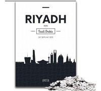 Puzzles 1000 Pieces for Adults Riyadh Saudi Arabia, Challenging Game Toys Wall Decoration Unique Birthday And Xmas Gifts 26x38cm