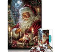 Puzzles 1000 Pieces for Adults Santa Claus Puzzles for Teenagers,Relax Games Is Ideal As A Gift for The Whole Family 26x38cm