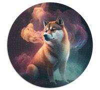 Puzzles 1000 Pieces for Adults Shiba Inu Nebula Cardboard Jigsaw Perfect for Family Fun on Birthdays, Christmas 1000pcs (67.5x67.5cm)