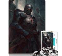 Puzzles 1000 Pieces for Adults Skeleton Knight Adult Jigsaw,Challenging Game Gifts for Is Ideal As A Gift for The Whole Family (size 75x50cm)