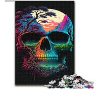 Puzzles 1000 Pieces for Adults Skull Island Made of Wood, Interactive Family Game, Suitable for Ages 14+ 50x75cm An for Christmas Or Birthdays