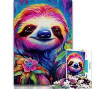Puzzles 1000 Pieces for Adults Sloth 1000 Pieces for Adults,Brain Intelligence Challenge Addictive Toys for Home Decoration (size 75x50cm)