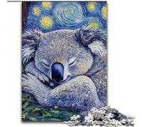 Puzzles 1000 Pieces for Adults Sloth Night Sky Made of Wood, Making It A Great Gift for Family Fun 50x75cm for Home Decor, Brain Training