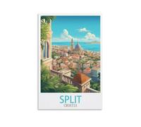 Puzzles 1000 Pieces for Adults，Split Croatia Family Fun Jigsaws Puzzles 1000 Pieces for Adults Gifts 70x50cm