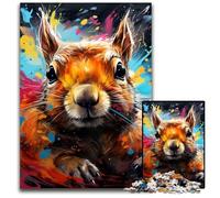 Puzzles 1000 Pieces for Adults Squirrel Puzzles for Adults Family Interactive Game, Craft Gift with Colorful Artwork 50x75CM/19.68x29.52inch